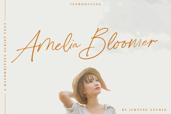 Amelia Bloomer: A Charming Handwritten Font for Web Design