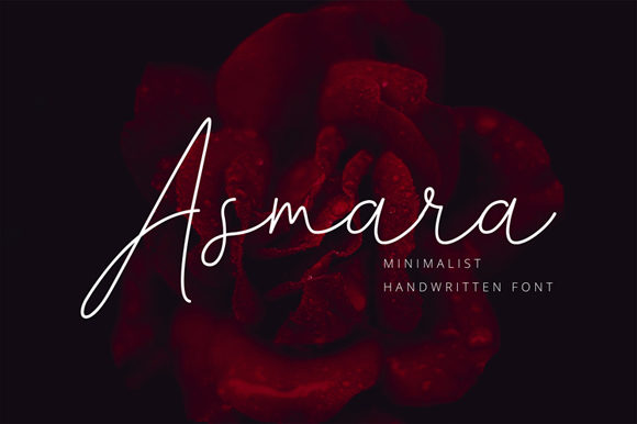Asmara: A Handwritten Font for Elegant Editorial Design