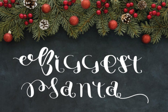 Biggest Santa: A Bold Script for Creative Projects