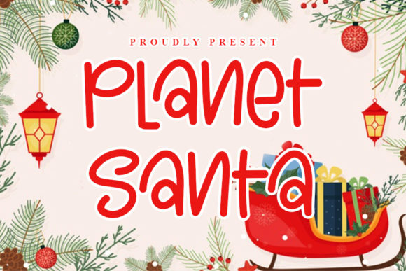 Bring Charm to Your Creations with Planet Santa Font