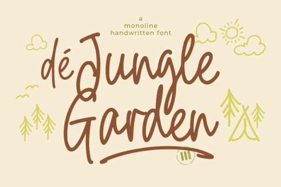De Jungle Garden: A Handwritten Font for Eye-Catching Branding