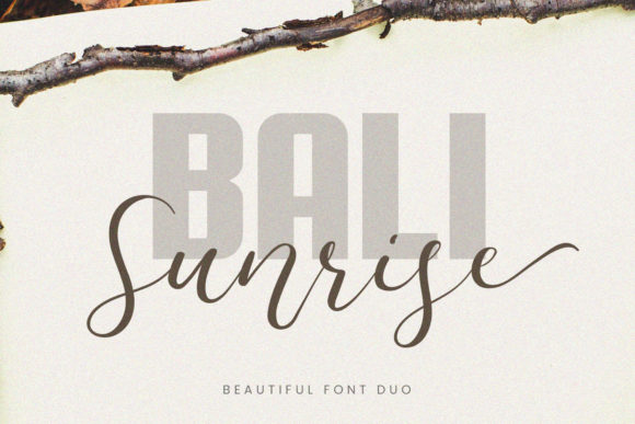 Discover Bali Sunrise: A Versatile Font for Editorial Design