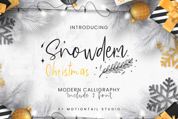 Discover Snowdem Christmas: A Charming Handwritten Font