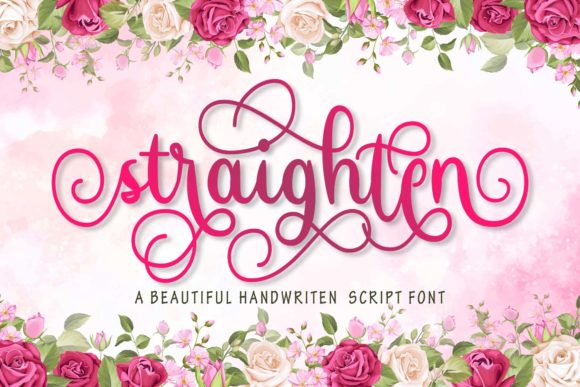 Discover Straighten: A Fresh and Elegant Calligraphy Font