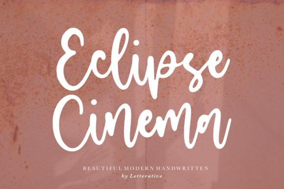 Eclipse Cinema: A Handwritten Font for Editorial Elegance