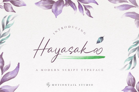 Elevate Your Brand with Hayasaka: A Signature Handwritten Font