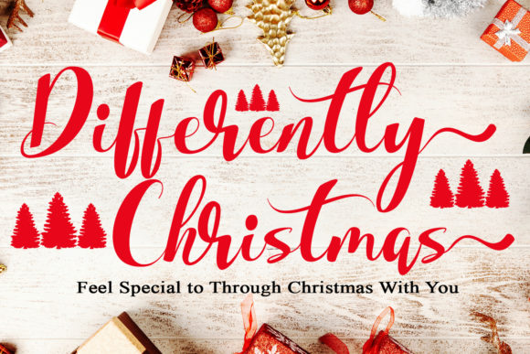 Elevate Your Design with Differently Christmas Font