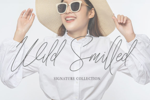 Elevate Your Editorial Design with Wild Smilled Font