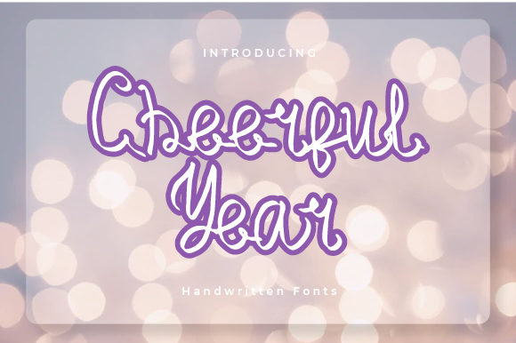 Enhance Your Brand with Cheerful Year Font