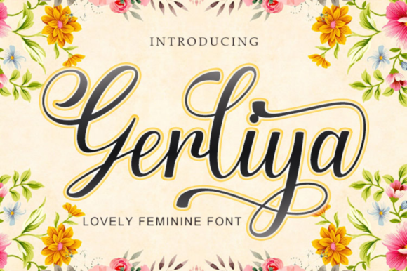 Enhance Your Brand with Gerliya: A Versatile Script Font
