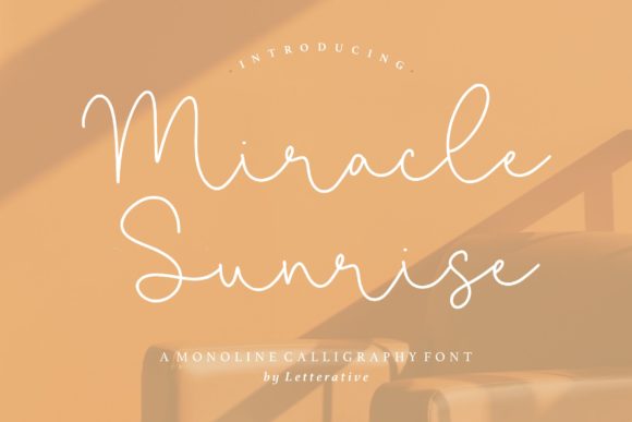 Enhance Your Brand with Miracle Sunrise Font