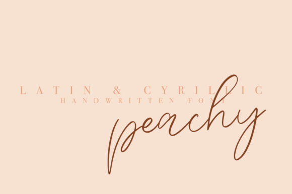 Enhance Your Brand with Peachy: A Versatile Handwritten Font
