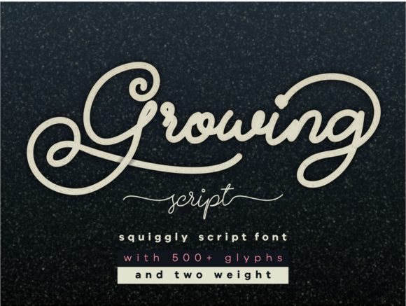 Enhance Your Brand with the Elegant Growing Script Font