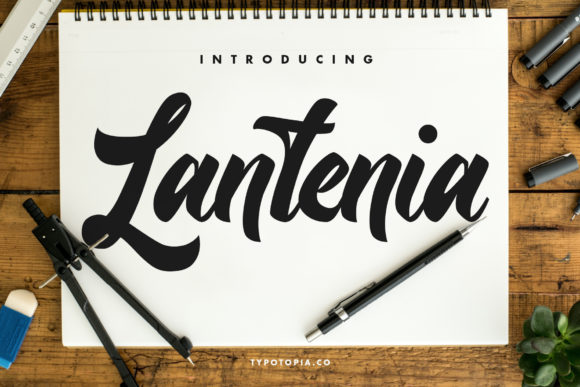 Lantenia: A Bold and Beautiful Handwritten Font for Editorial Design