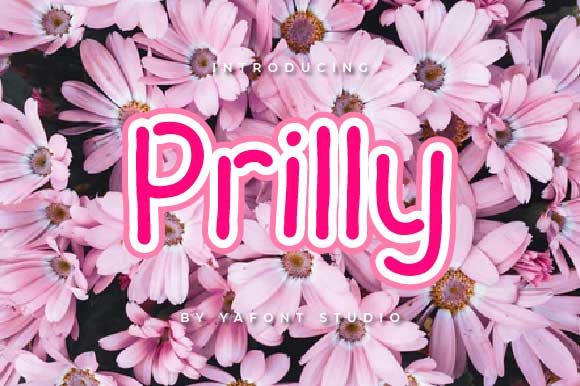 Prilly: A Sweet and Simple Handwritten Font for Web Design