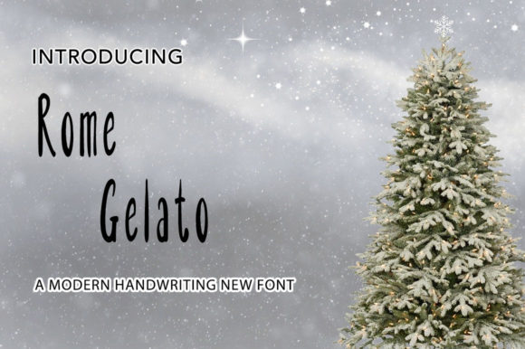 Rome Gelato: A Charming Handwritten Font for Editorial Design