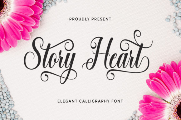 Story Heart: A Romantic and Elegant Script Font for Editorial Design