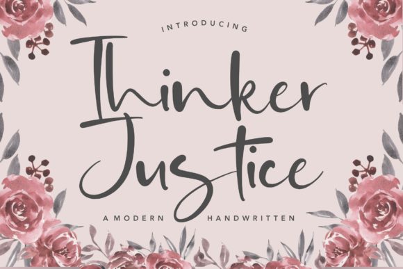 Thinker Justice: A Modern Handwritten Font for Web Design